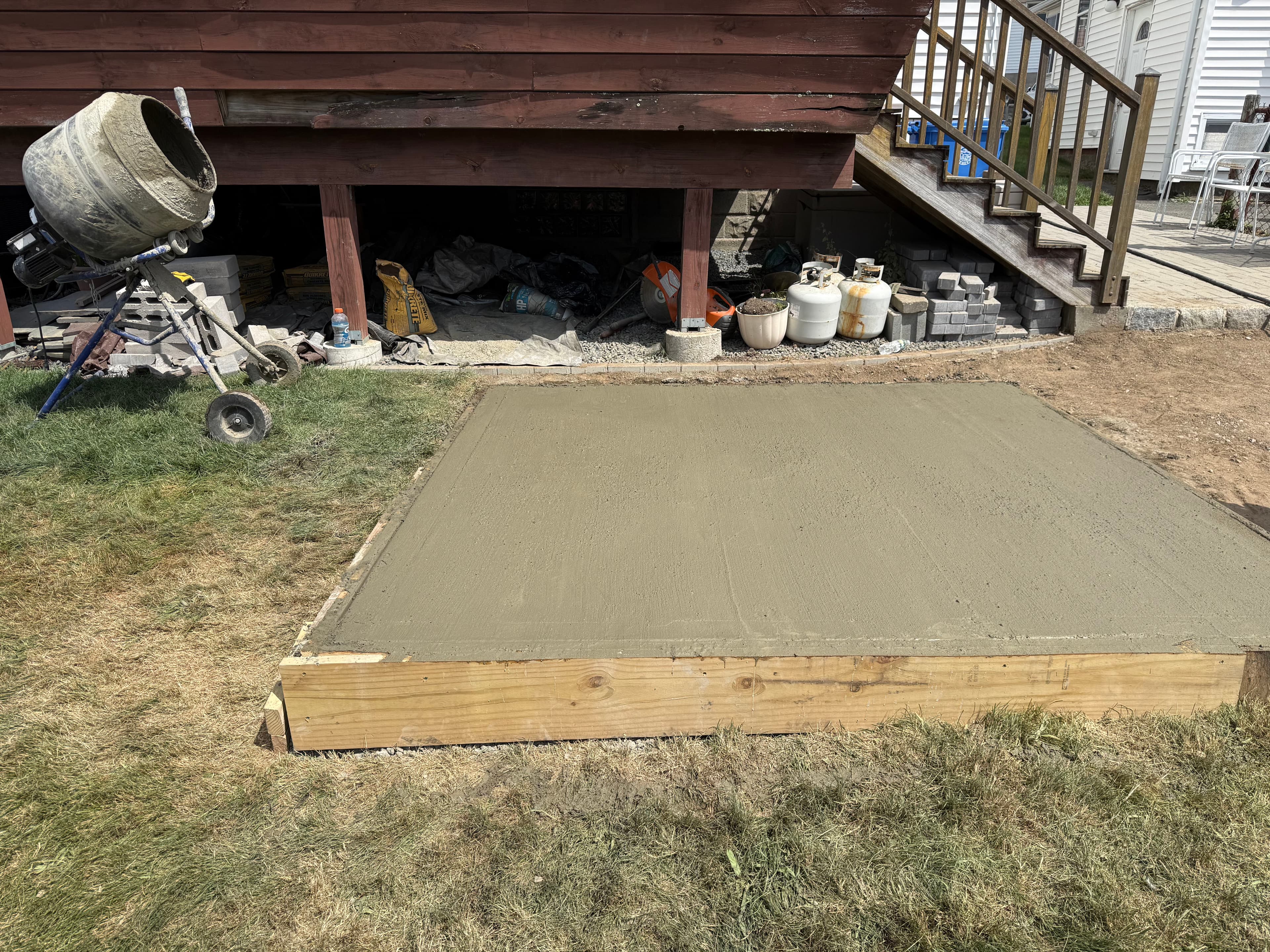 Project Fresh Concrete Pad Poured and Ready to Go image