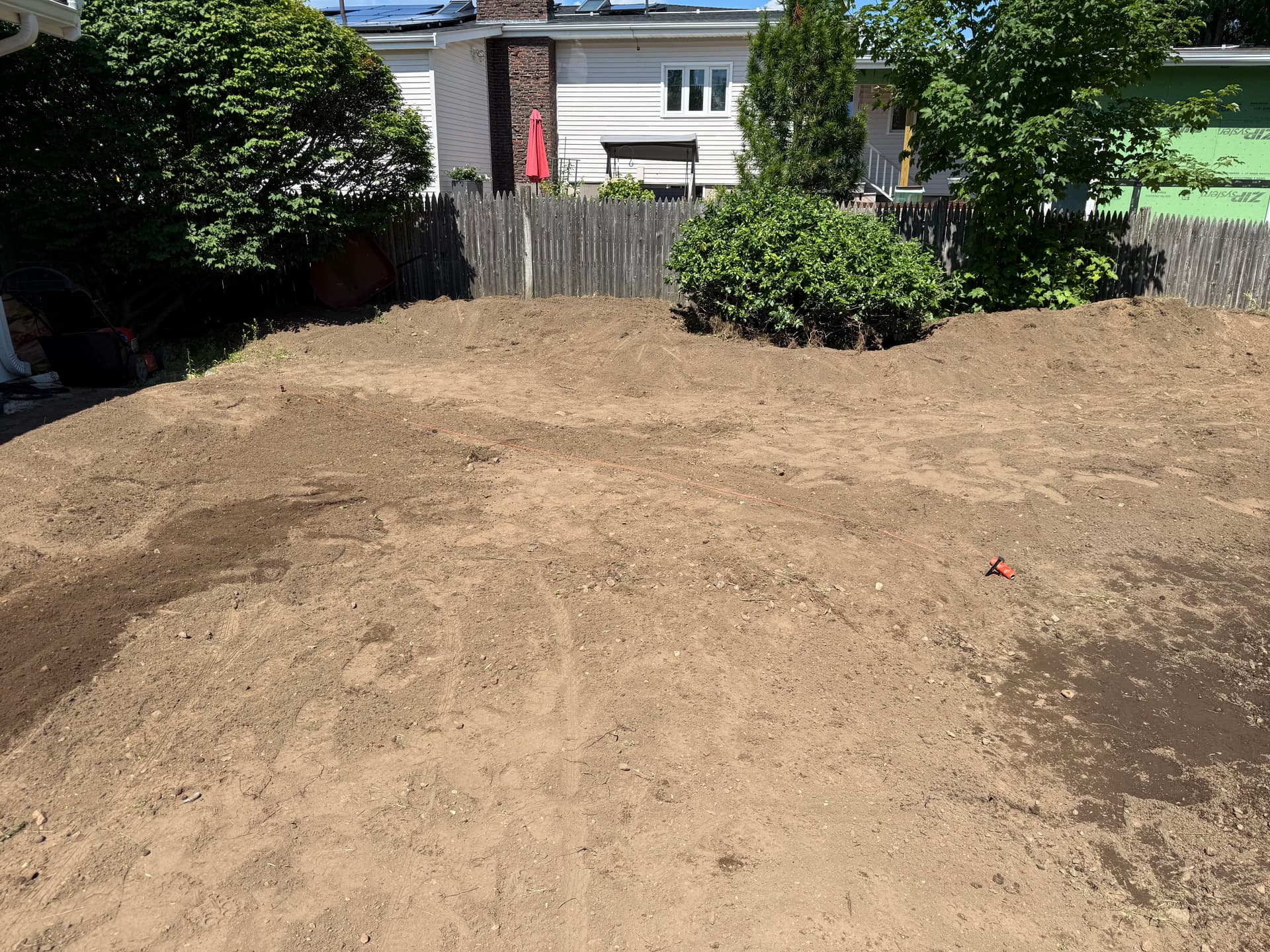 Land Grading in Swampscott Done Right - Even Mid-Project