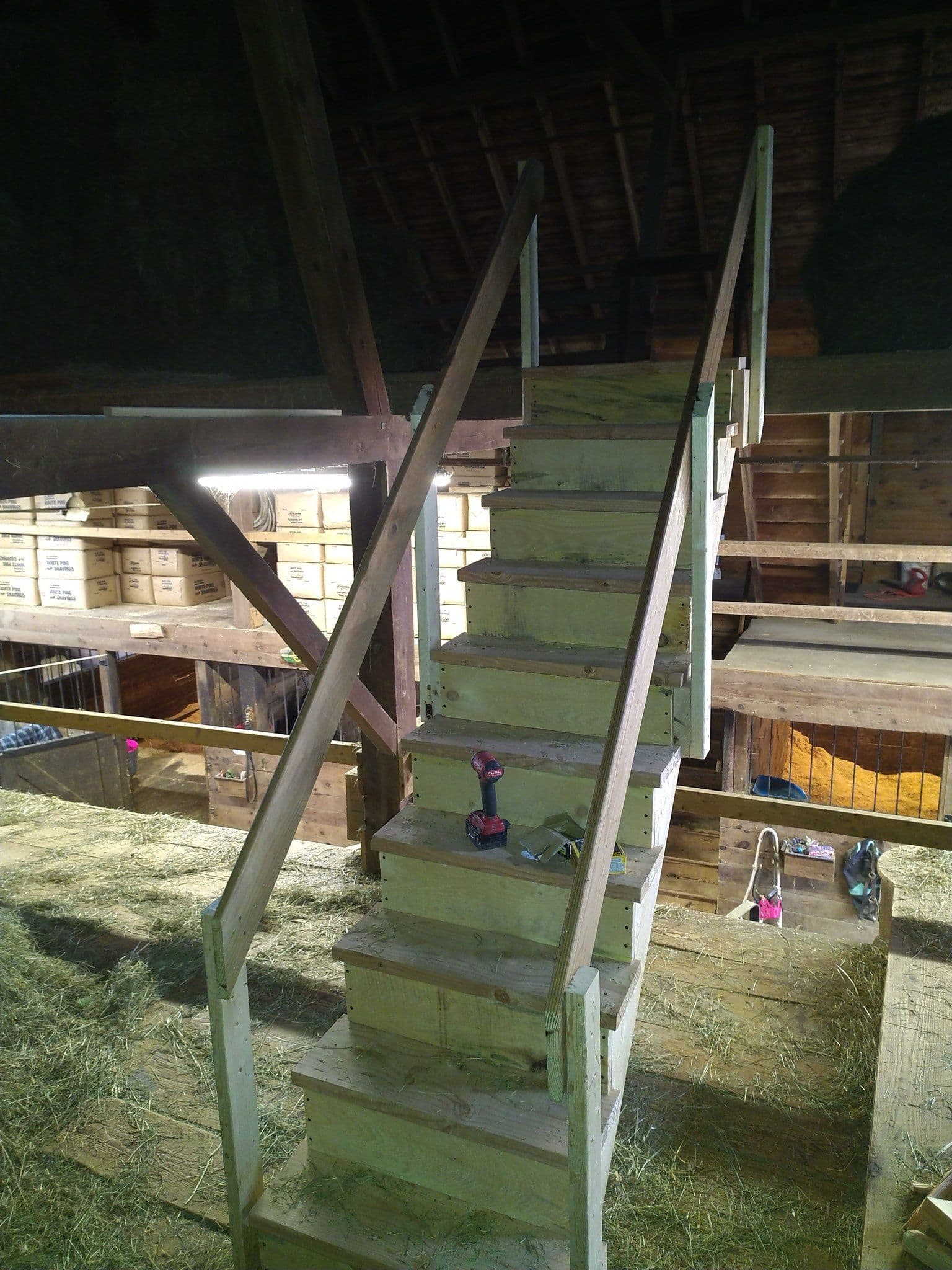 Sturdy Barn Stairs Showcase Timeless Craftsmanship image